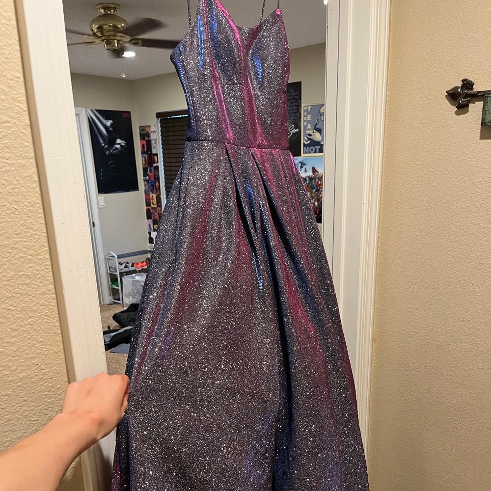 Iridescent prom dress
